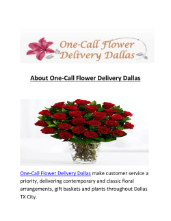 One-Call same day Flower Delivery Dallas, TX