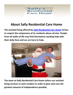 Sally Residential Care Home - Assisted Living Communities in Camarillo, CA