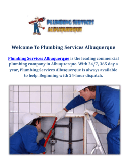 Professional Plumbers by Plumbing Services Albuquerque