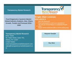 Global Food Diagnostics Systems Market: Rising Outbreak of Food-borne Diseases to Propel Market, Says TMR