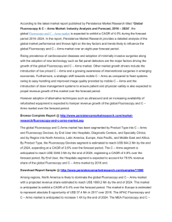 Press Release - Fluoroscopy and C &ndash; Arms Market