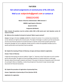 MB0051-Legal Aspects of Business