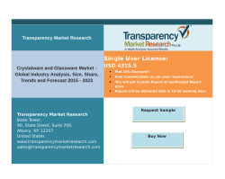 Crystalware and Glassware Market