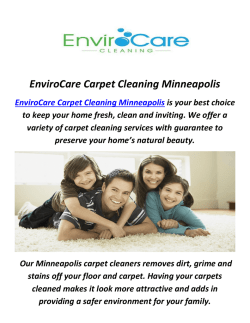 EnviroCare Professional Carpet Cleaning in Minneapolis, MN