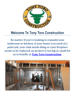 Tony Toro Construction in Santa Barbara, CA