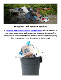 Evergreen Junk Trash Removal in Pompano Beach, FL