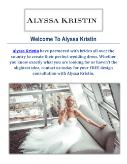 Alyssa Kristin : Bridal Gowns in Chicago, IL