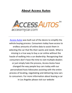 Access Autos Offers Leasing A Car In Los Angeles