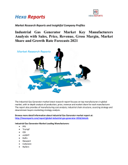 Industrial Gas Generator Market Key Manufacturers Analysis with Sales