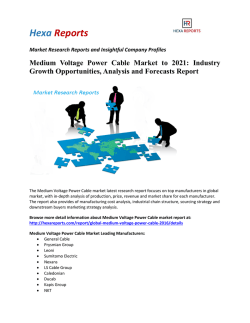 Medium Voltage Power Cable Market to 2021: Industry Growth Opportunities, Analysis and Forecasts Report