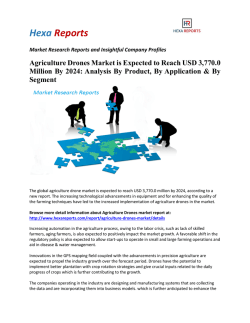 Agriculture Drones Market Analysis, Overview, Growth, Demand and Forecast Research Report to 2024