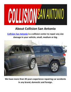 Collision Auto Shop in San Antonio, TX