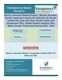 Marine Lubricants Market  - Global Industry Analysis ,Share,Size,Trends  2016 - 2024
