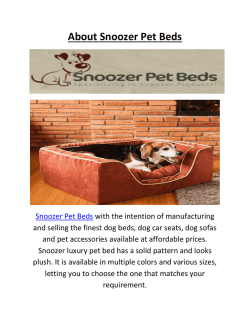 Buy Snoozer Luxury Pet Beds : Call Us 1-888-942-6626