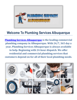 Best Plumbing Company in Albuquerque, NM
