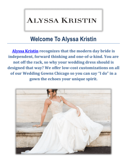 Wedding Gowns in Chicago : Alyssa Kristin
