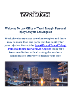 Best Workers Compensation Lawyers : Law Office of Tawni Takagi