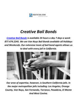 Creative Bail Bonds Service in Redondo Beach, CA