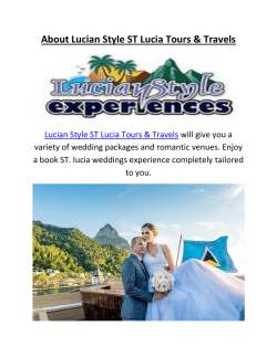 Book ST. Lucia Weddings At Lucian Style ST Lucia Tours & Travels