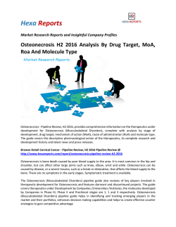 Osteonecrosis H2 2016 Analysis By Drug Target, MoA, Roa And Molecule Type