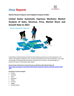 United States Automatic Expresso Machines Market Analysis of Sales, Revenue, Price, Market Share and Growth Rate to 2021