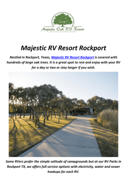 Majestic RV Resort Campgrounds in Rockport, TX