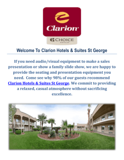 Suites in St George Utah - Clarion Hotels