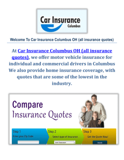 Car Insurance Columbus, OH (all insurance quotes)