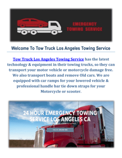 Tow Truck Towing Service in Los Angeles CA