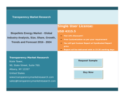 Biopellets Energy Market - Global Industry Analysis, Size, Share, Growth, Trends and Forecast 2016 &ndash; 2024