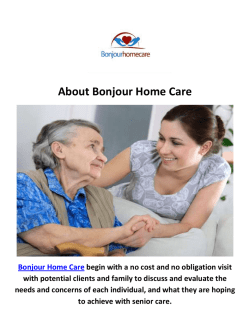 Bonjour Home Care in New Jersey