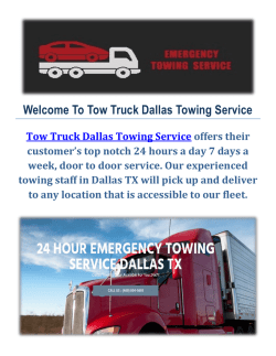 Towing Service in Dallas, Texas