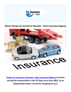 Cheap Car Insurance in Houston, TX