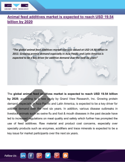 Animal feed additives market
