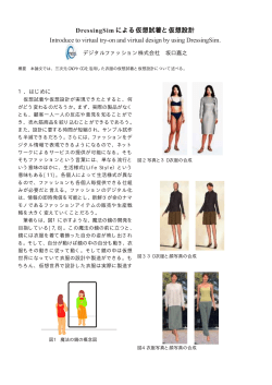 DressingSim による仮想試着と仮想設計 Introduce to virtual try
