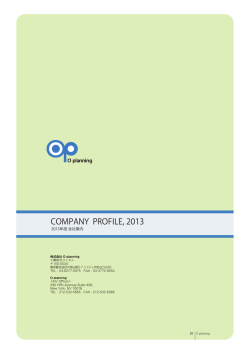 COMPANY PROFILE, 2013