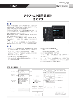 グラフィカル指示調節計 形 C7G