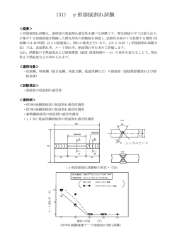 (31) y形溶接割れ試験