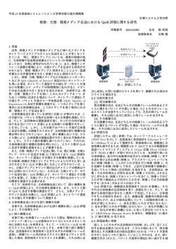 視覚・力覚・聴覚メディア伝送における QoE 評価に関する研究