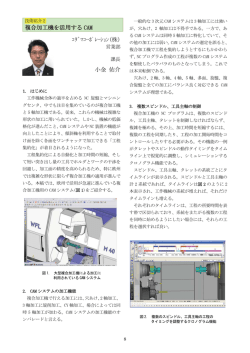複合加工機を活用する CAM タ ショ (株) 小金 佑介