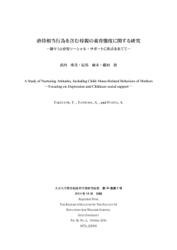 虐待相当行為を含む母親の養育態度に関する研究