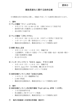 郵政民営化に関する政府広報