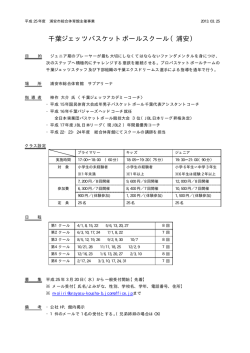 千葉ジェッツバスケットボールスクール（浦安）