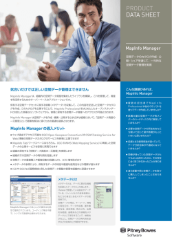PDF/708KB - MapInfo Japan