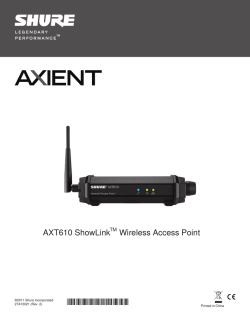 AXT610 ShowLink Wireless Access Point