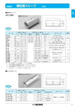 裸圧着スリーブ