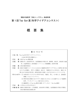 概 要 集 - トップガン