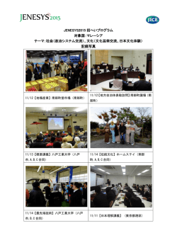 JENESYS2015 招へいプログラム 対象国：マレーシア テーマ：社会（政治
