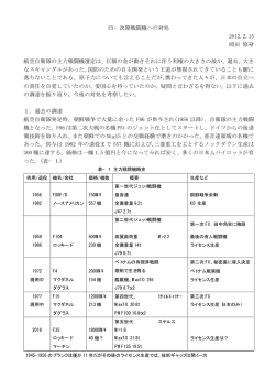 FX&minus;次期戦闘機への対処 2012.2.15 岡田 修身 航空自衛隊の主力戦闘