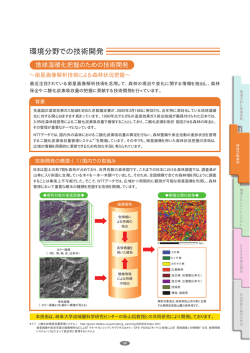 環境分野での技術開発